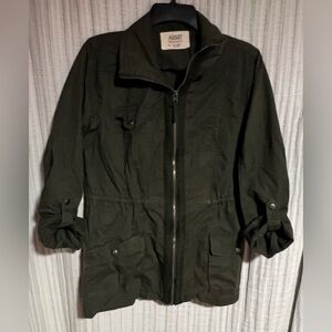 Ashley by 26 International Dark Green Utility Jacket